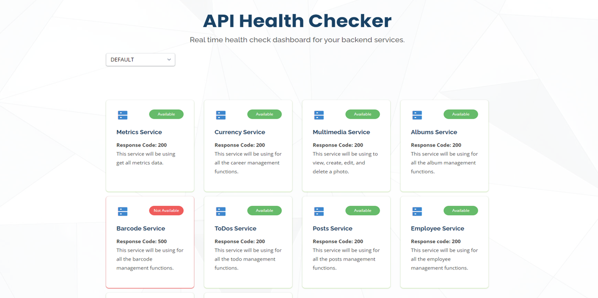 MaxSoft API Health Checker